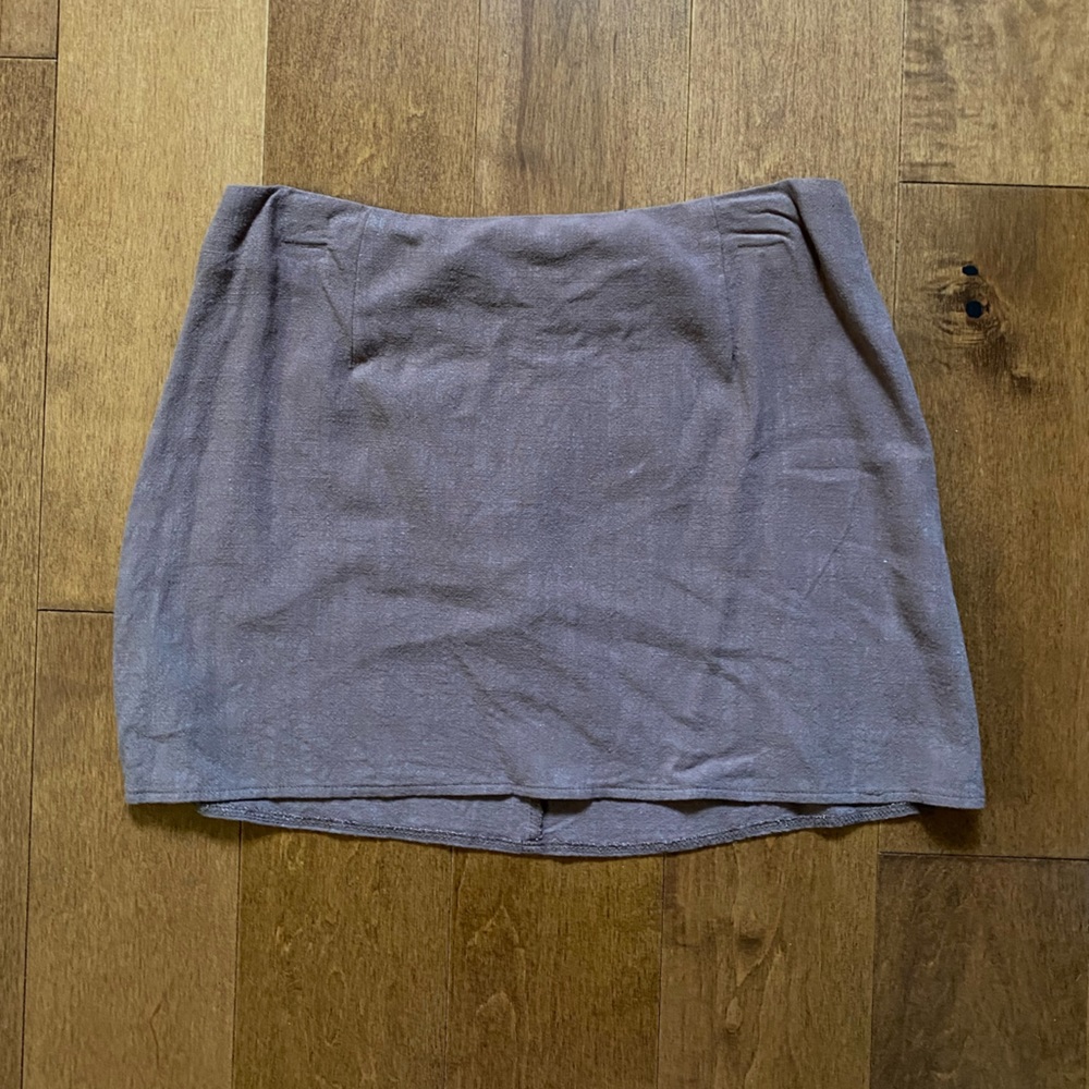 Princess Polly Selby Mini Skirt Size 8 in Brown 🤠